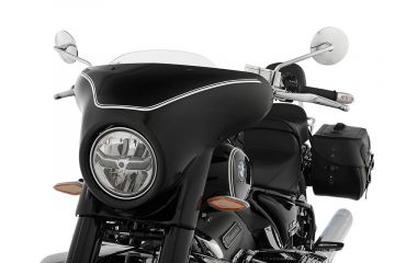 Wunderlich Highway Fairing, Blackstorm w/Stipes